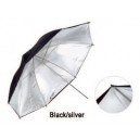 Black Sliver Umbrella 106cm / 43"