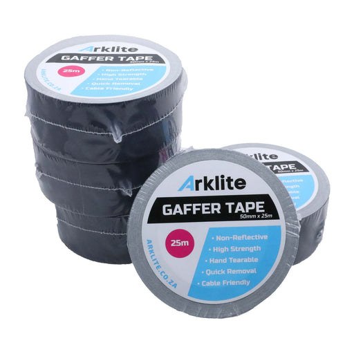 Arklite Gaffer Tape Black (5 Pack) - Broadcast Lighting
