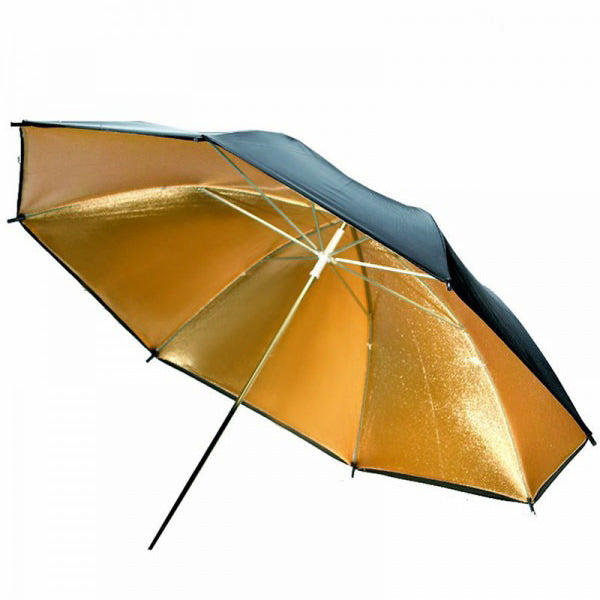 Black Gold Reflector 33 inch Umbrella - Broadcast Lighting