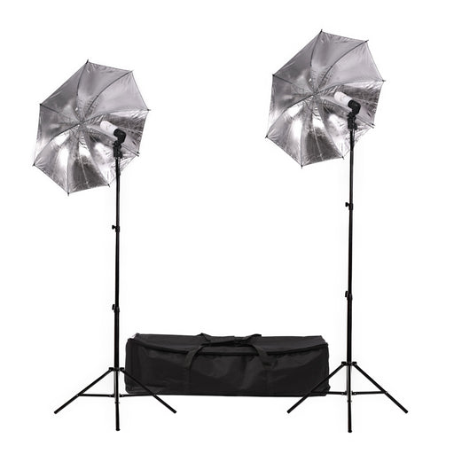 Fluorescent 90W Umbrella Single Head Light Kit - Broadcast Lighting