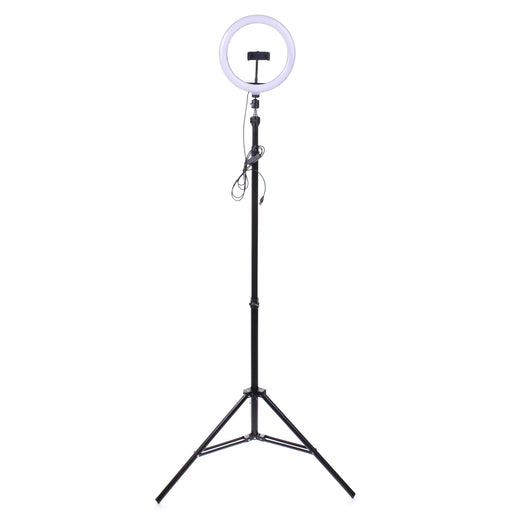 Mircopro 10" Bi-Colour LED Ring Light with Stand - Broadcast Lighting