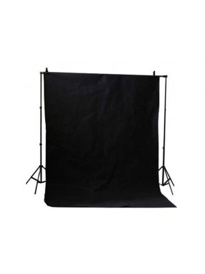 Fannel Black Backdrop Material 3x6m no loop