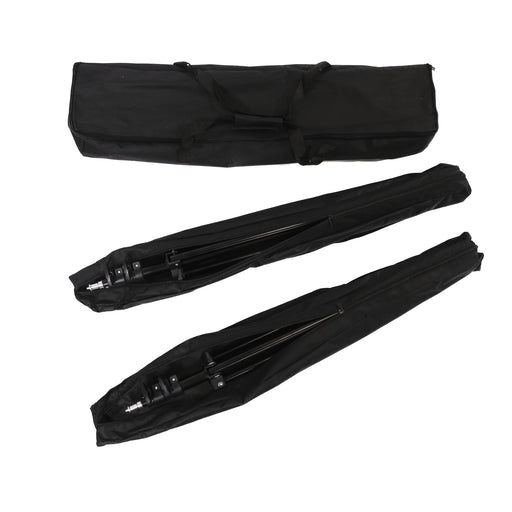 Arklite Compact 2m Light Stands in Bags with Double Stand Carry Bag (Kit A)