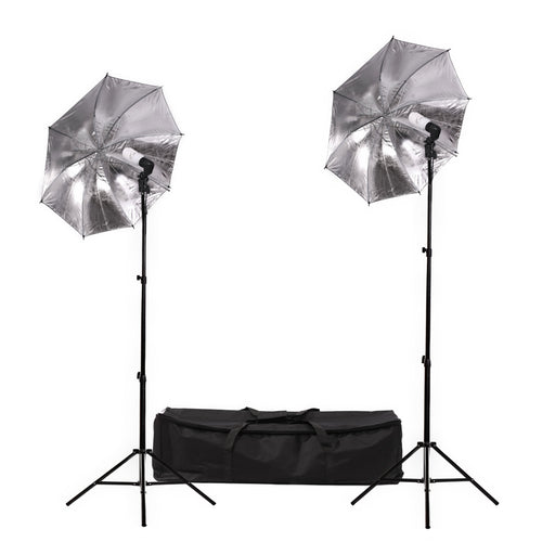 Fluorescent 90W Umbrella Single Head Light Kit - Broadcast Lighting