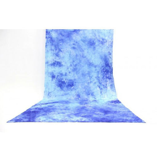 Muslin Multi Blue Backdrop Material 3x6m - Broadcast Lighting