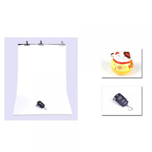 PVC for Mini Backdrop (White/Black 55cm x 1.5m) - Broadcast Lighting