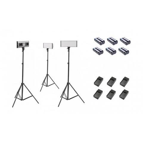 Tolifo PT-30 Bi-Color LED On Camera Light Kit C - Broadcast Lighting